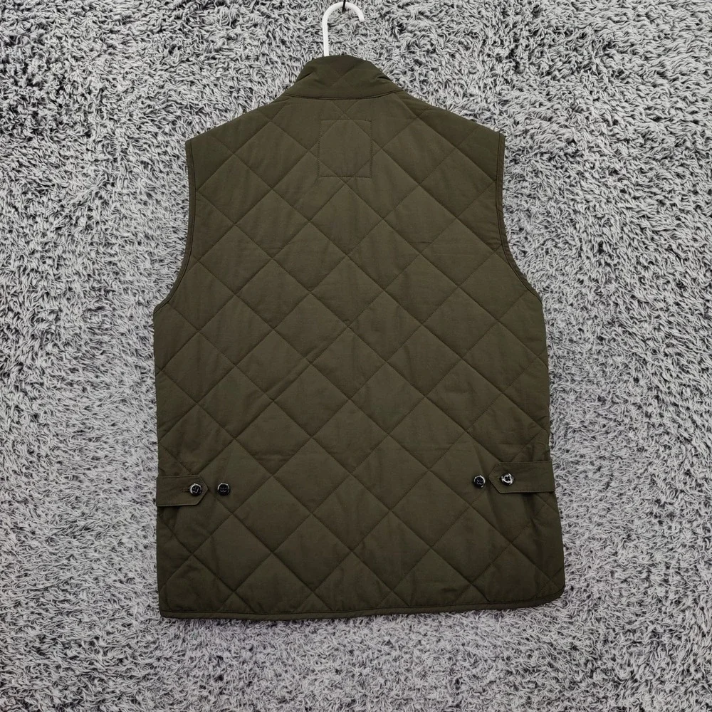 J.Crew Mens Heritage Gorpcore Sussex Quilted Primaloft Vest S Olive Green